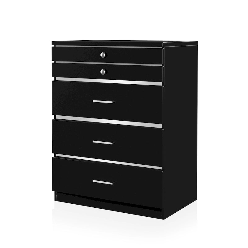 Mary Glam 5-Drawer Jewelry Armoire with Felt by