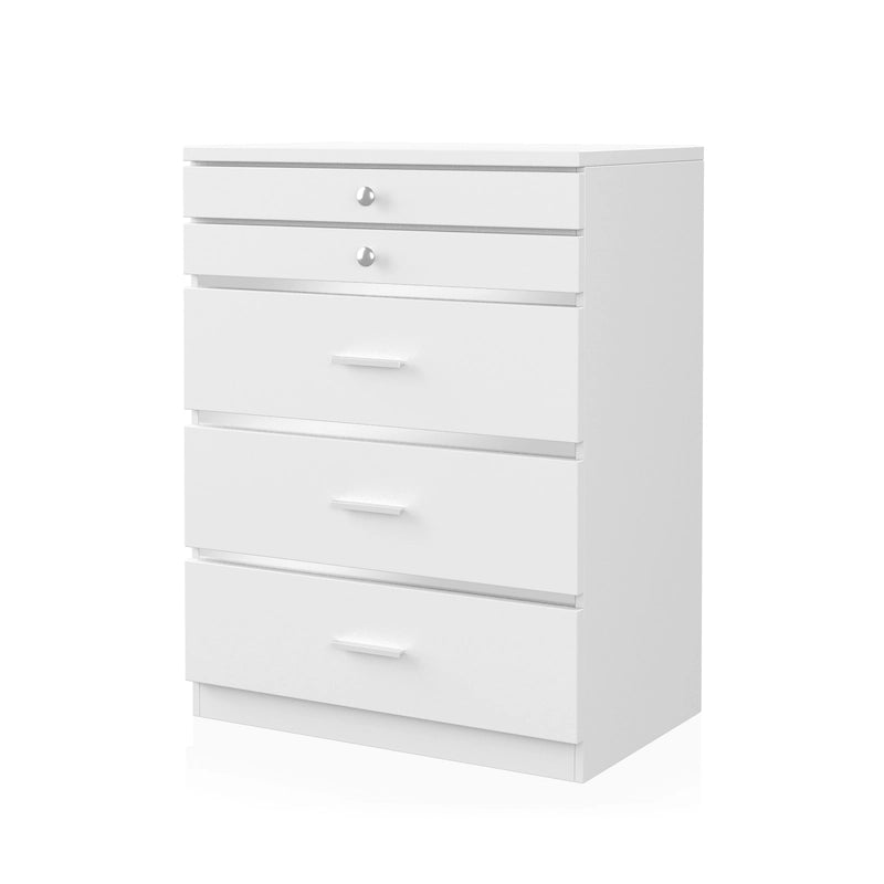 Mary Glam 5-Drawer Jewelry Armoire with Felt by