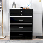 Mary Glam 5-Drawer Jewelry Armoire with Felt by