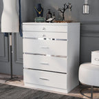 Mary Glam 5-Drawer Jewelry Armoire with Felt by