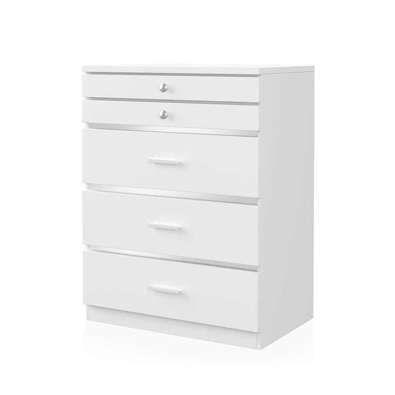 Mary Glam 5-Drawer Jewelry Armoire with Felt by
