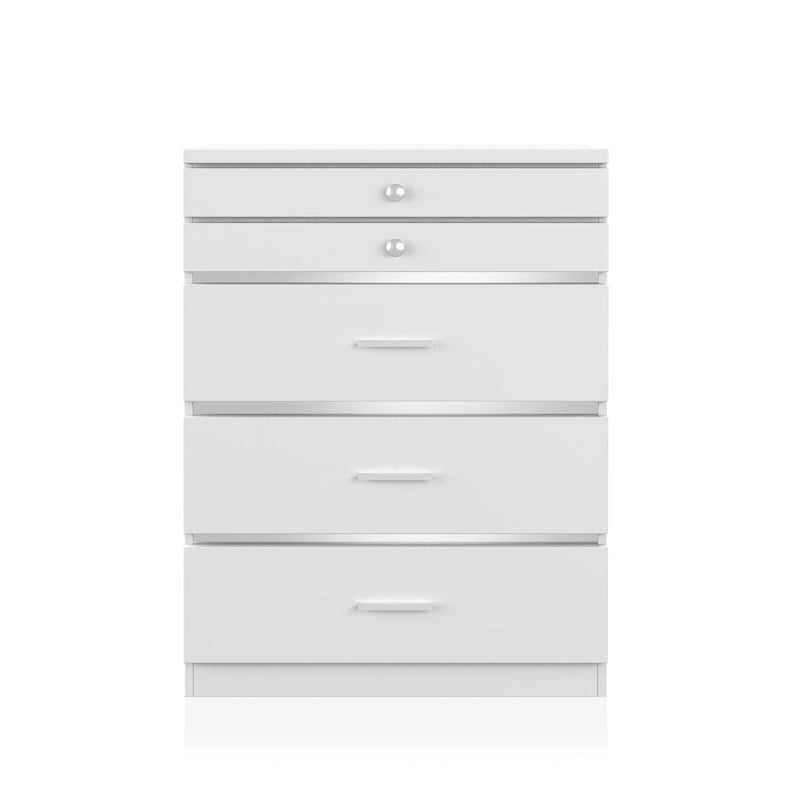 Mary Glam 5-Drawer Jewelry Armoire with Felt by