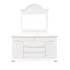 Oyster White 2 Door 5 Drawer Dresser