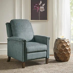 Blue Push Back Recliner