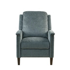 Blue Push Back Recliner