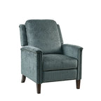 Blue Push Back Recliner
