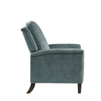 Blue Push Back Recliner