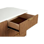 White TV Stand — 64 Inches Wide