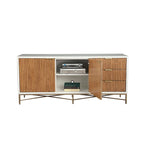 White TV Stand — 64 Inches Wide