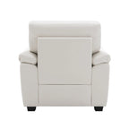Upholstered Living Room Set, 2 Pieces - Faux Leather chair, Loveseat