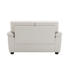 Upholstered Living Room Set, 2 Pieces - Faux Leather chair, Loveseat