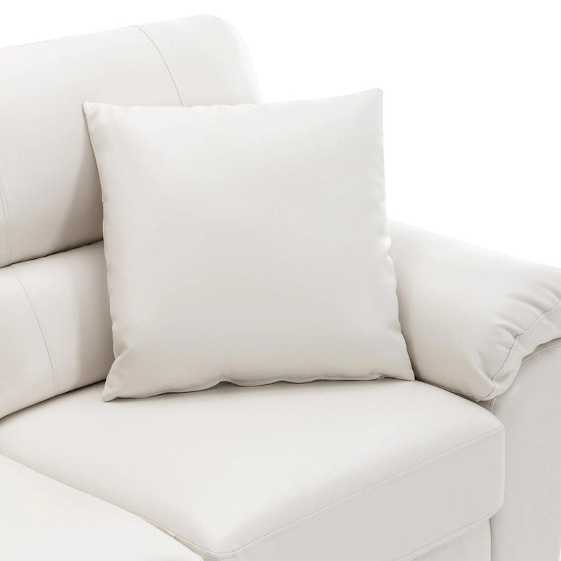 Upholstered Living Room Set, 2 Pieces - Faux Leather chair, Loveseat