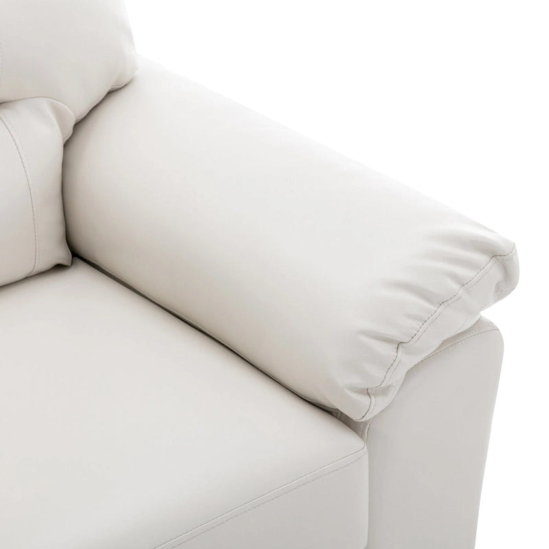 Upholstered Living Room Set, 2 Pieces - Faux Leather chair, Loveseat