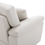 Upholstered Living Room Set, 2 Pieces - Faux Leather chair, Loveseat