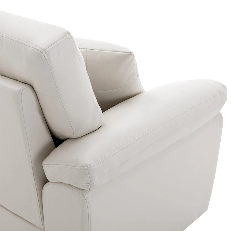 Upholstered Living Room Set, 2 Pieces - Faux Leather chair, Loveseat