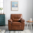 Upholstered Living Room Set, 2 Pieces - Faux Leather chair, Loveseat