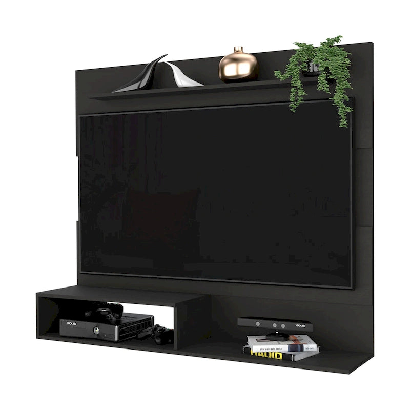 Floating entertainment center, suitable for TVs up to 55 inches.