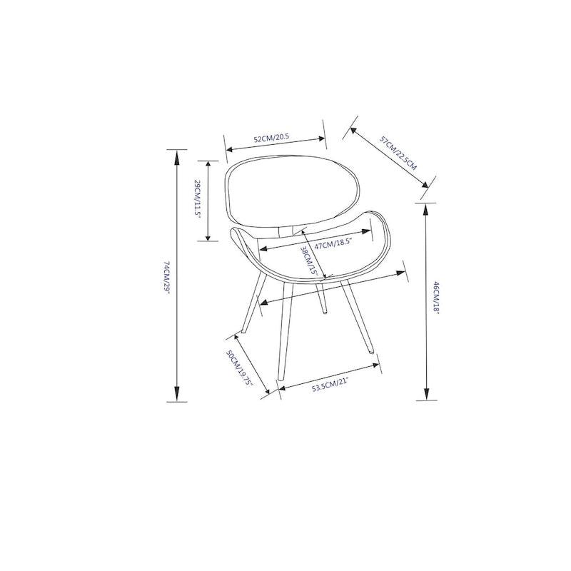 Mid Century Modern Dining Chair