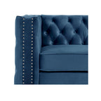 Modern Loveseat with Deep Dutch Velvet Iron Legs