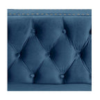 Modern Loveseat with Deep Dutch Velvet Iron Legs