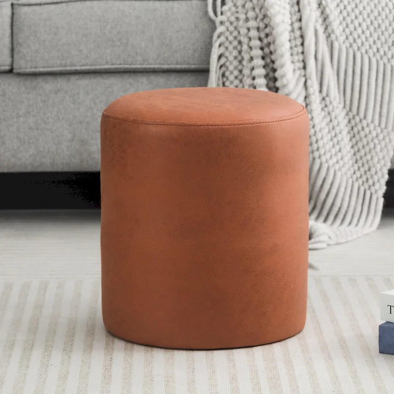 Footrest Ottoman 13 inches Fabric Stool for Living Room Bedroom