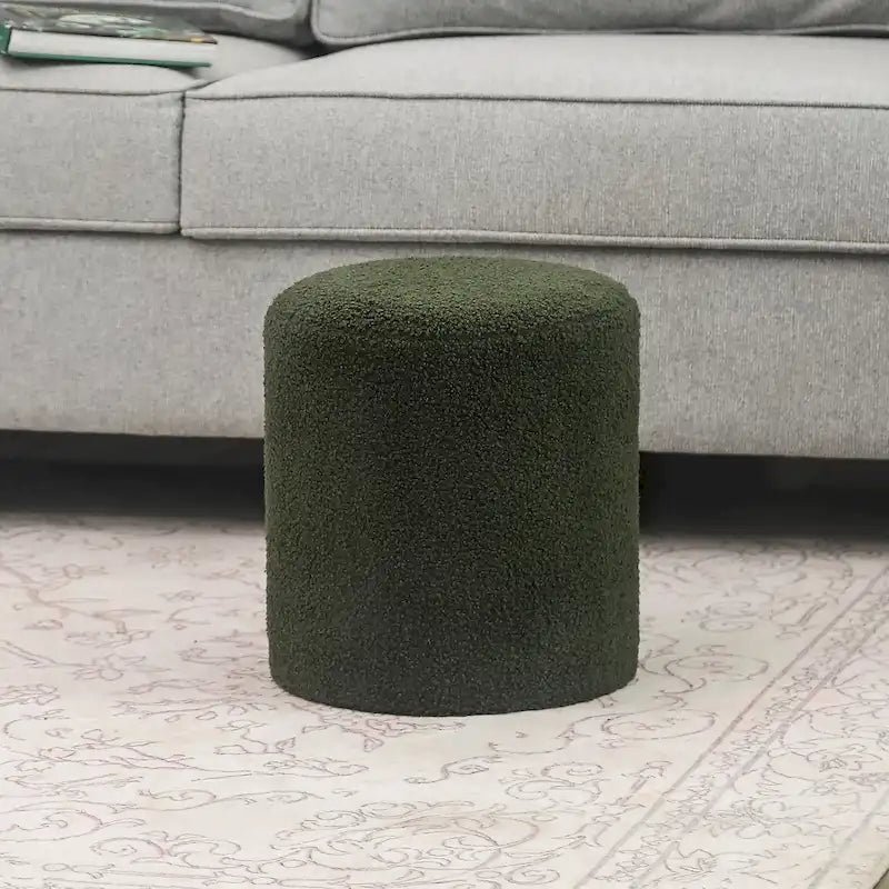 Footrest Ottoman 13 inches Fabric Stool for Living Room Bedroom