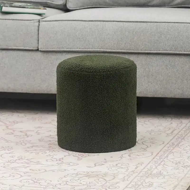 Footrest Ottoman 13 inches Fabric Stool for Living Room Bedroom