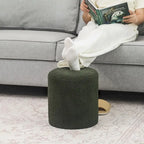 Footrest Ottoman 13 inches Fabric Stool for Living Room Bedroom