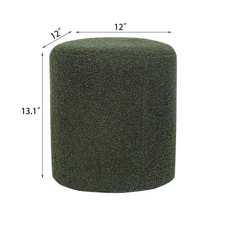 Footrest Ottoman 13 inches Fabric Stool for Living Room Bedroom