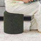 Footrest Ottoman 13 inches Fabric Stool for Living Room Bedroom