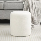 Footrest Ottoman 13 inches Fabric Stool for Living Room Bedroom