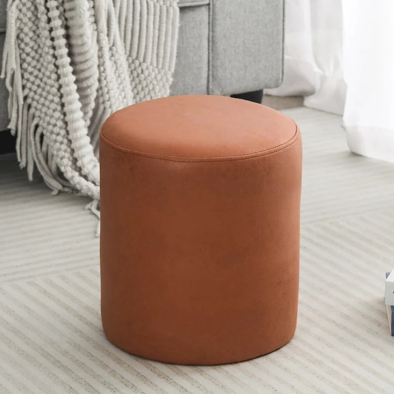 Footrest Ottoman 13 inches Fabric Stool for Living Room Bedroom