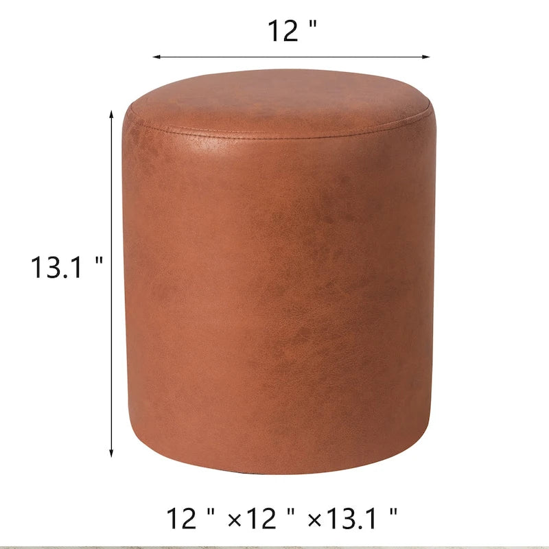 Footrest Ottoman 13 inches Fabric Stool for Living Room Bedroom