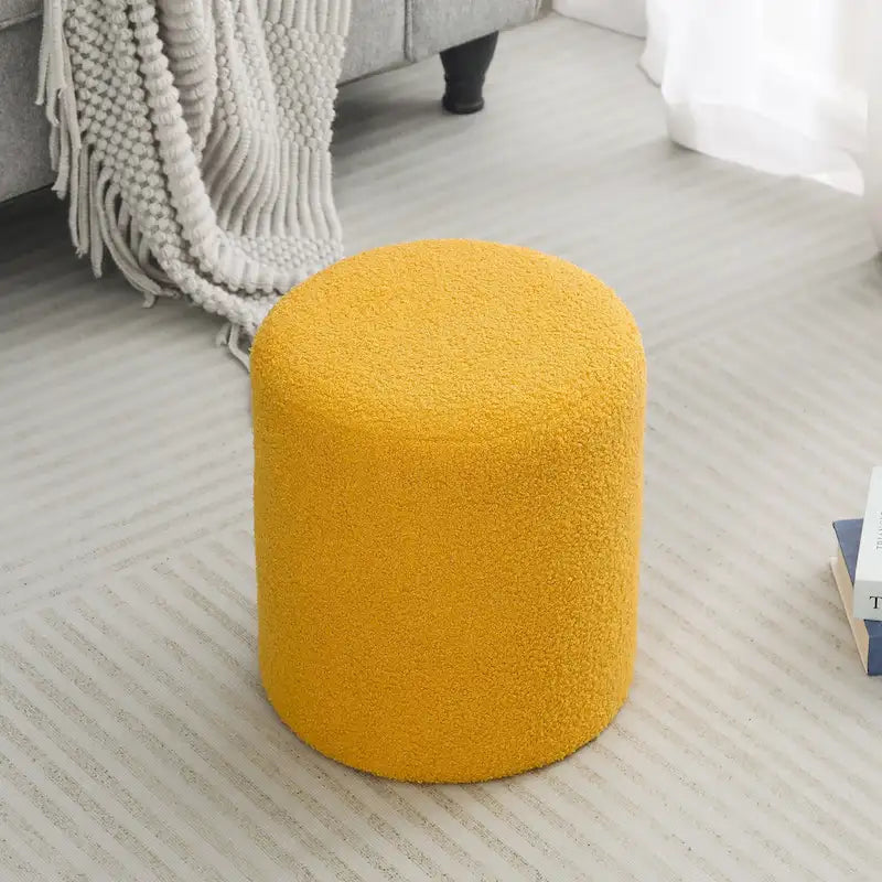 Footrest Ottoman 13 inches Fabric Stool for Living Room Bedroom