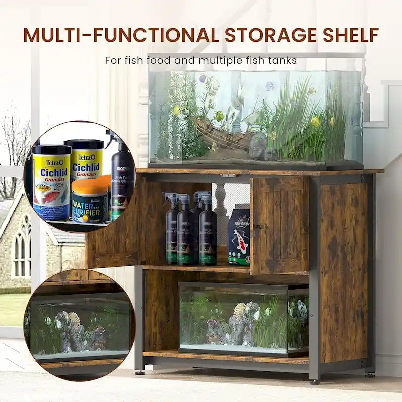 40-50 Gallon Fish Tank Stand with Cabinet