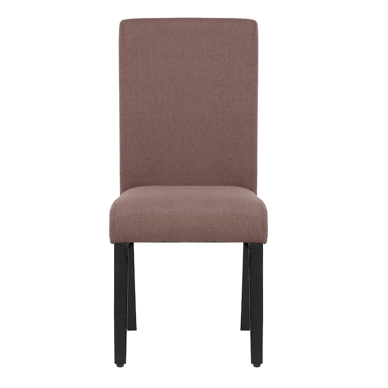 Upholstered Linen Fabric Dining Chair (Set of 2)
