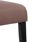 Upholstered Linen Fabric Dining Chair (Set of 2)