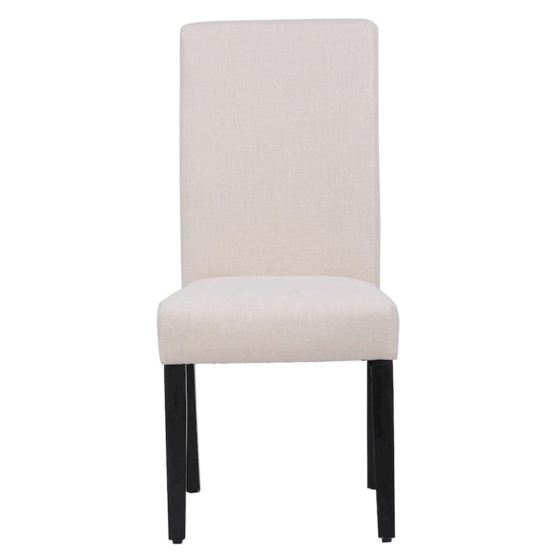 Upholstered Linen Fabric Dining Chair (Set of 2)