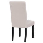 Upholstered Linen Fabric Dining Chair (Set of 2)