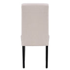Upholstered Linen Fabric Dining Chair (Set of 2)