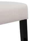Upholstered Linen Fabric Dining Chair (Set of 2)