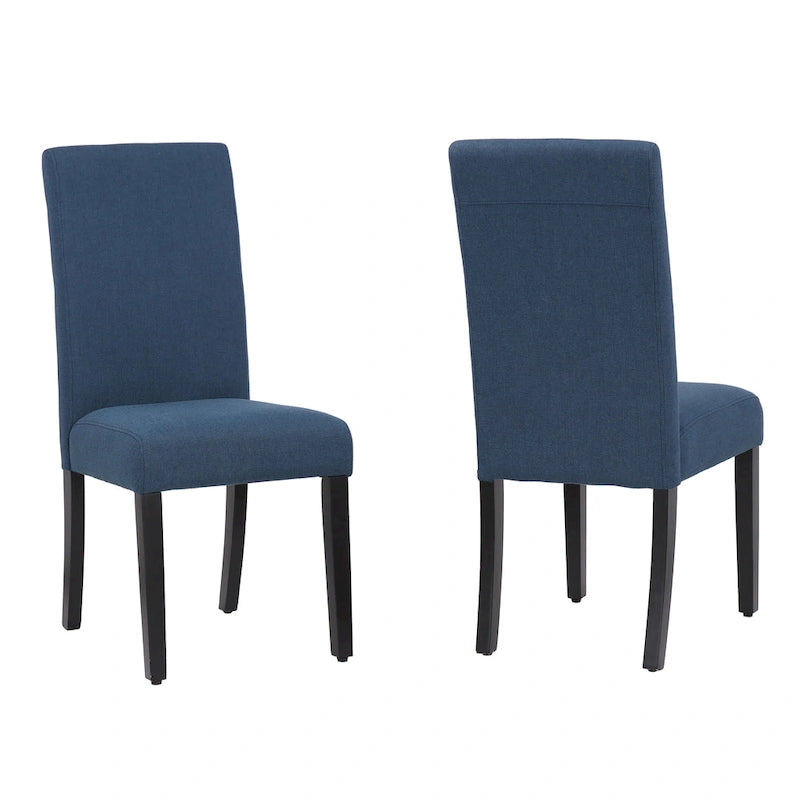 Upholstered Linen Fabric Dining Chair (Set of 2)