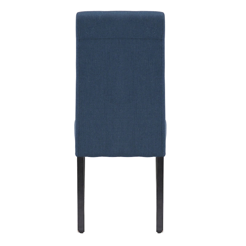 Upholstered Linen Fabric Dining Chair (Set of 2)