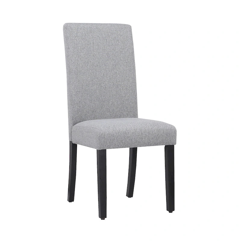 Upholstered Linen Fabric Dining Chair (Set of 2)