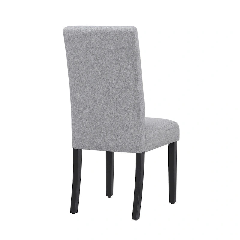Upholstered Linen Fabric Dining Chair (Set of 2)