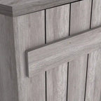 Farmhouse Plank-Style 28-Bottle 47-Inch Wine Cabinet Buffet by