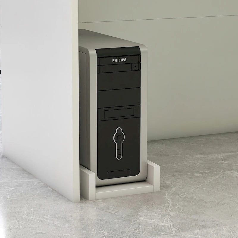 Reception Desk L-Shaped Counter Shelves Drawers Reception Table