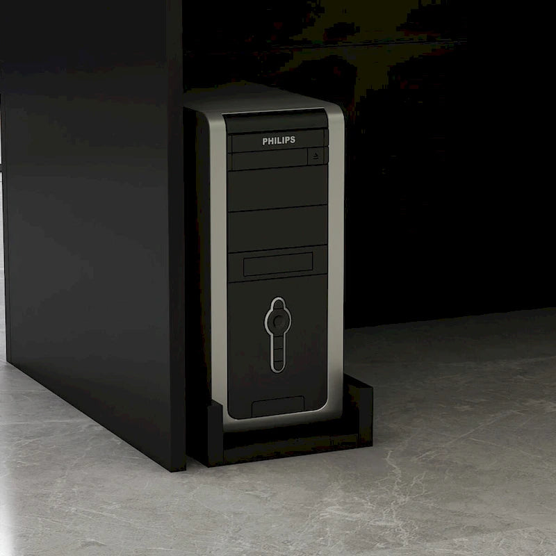 Reception Desk L-Shaped Counter Shelves Drawers Reception Table