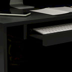 Reception Desk L-Shaped Counter Shelves Drawers Reception Table