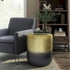 19 inch Wide Metal Metal Side Table, Fully Assembled